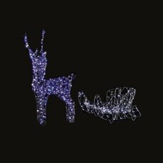 5053844445259 1 Flexibrights Enchanted Light Up Reindeer With Sleigh Christmas Decoration.jpg